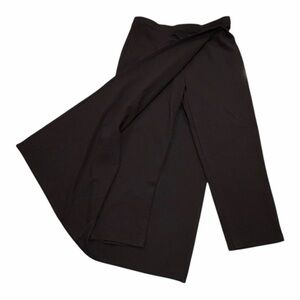 Betabrand Black Wrap Skirted Leggings Size M Stretch Pull On